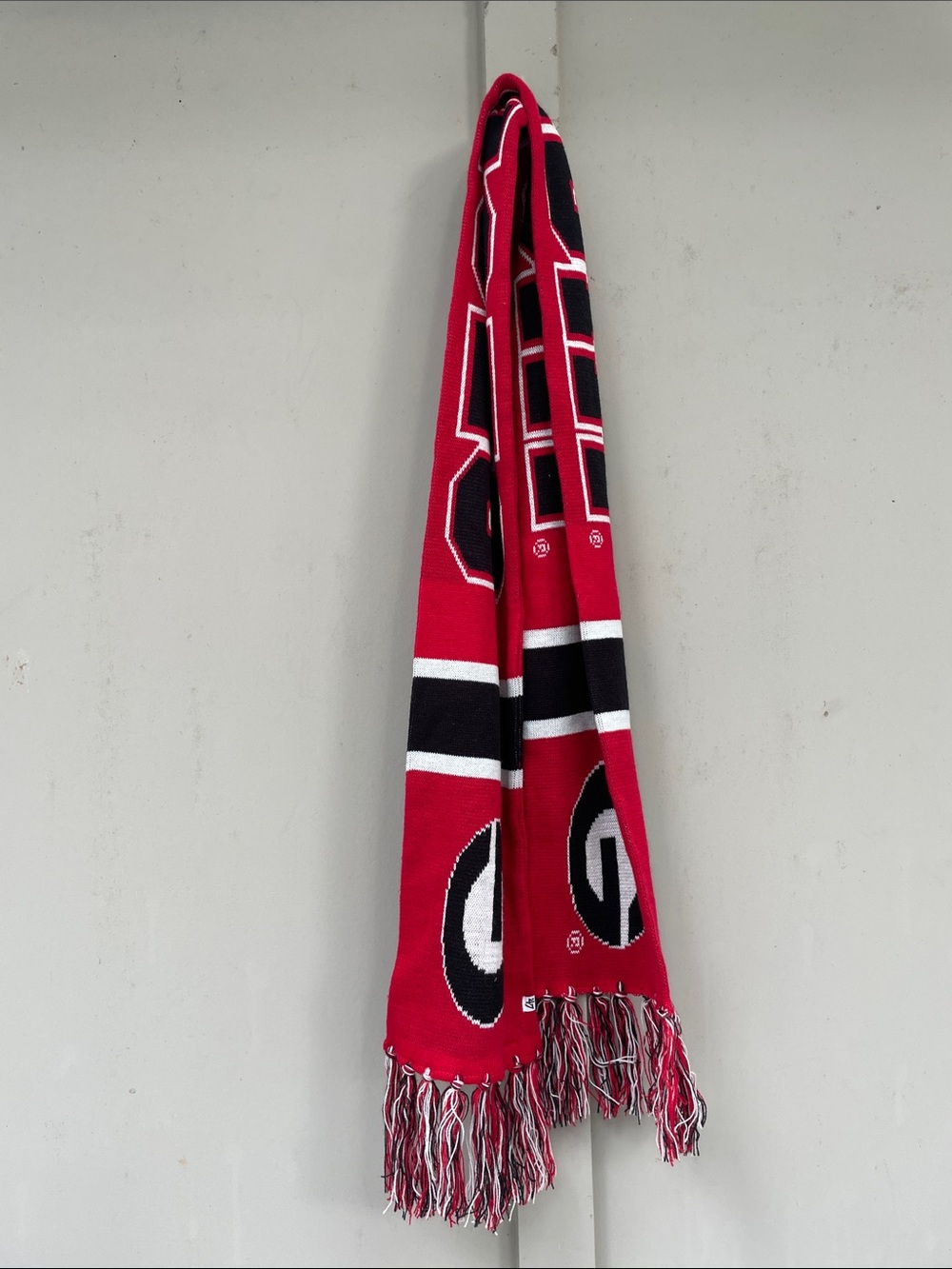 UGA/ Georgia 47 Brand Breakaway Scarf. 66” without fringe